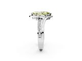 White gold Fancy Yellow Marquise  Solitaire Diamond Ring with Split Shank and Prong Setting_19