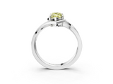 White gold Fancy Yellow Marquise  Solitaire Diamond Ring with Split Shank and Prong Setting_20