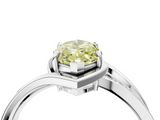 White gold Fancy Yellow Marquise  Solitaire Diamond Ring with Split Shank and Prong Setting_21