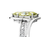White gold Fancy Yellow Marquise  Solitaire Diamond Ring with Split Shank and Prong Setting_22