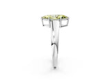White gold Fancy Yellow Marquise  Solitaire Diamond Ring with Tapered Band and Four-Prong Setting_55