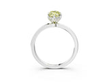 White gold Fancy Yellow Marquise  Solitaire Diamond Ring with Thin Band and Four-Prong Setting_87