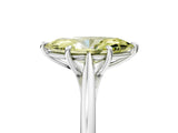 White gold Fancy Yellow Marquise  Solitaire Engagement Ring with Four-Prong Setting and Classic Band 5