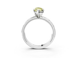 White gold Fancy Yellow Marquise  Solitaire Engagement Ring with Scrollwork Band and Four-Prong Setting_3