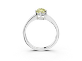 White gold Fancy Yellow Marquise  Solitaire Pavé Band Prong Setting Ring_3