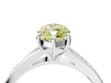 White gold Fancy Yellow Marquise  Solitaire Pavé Band with Four-Prong Setting_21