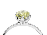White gold Fancy Yellow Marquise  Solitaire Pavé Diamond Engagement Ring with Four-Prong Setting_15