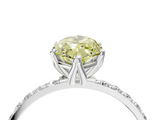White gold Fancy Yellow Marquise  Solitaire Pavé Diamond Engagement Ring with Four-Prong Setting_34