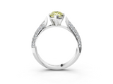 White gold Fancy Yellow Marquise  Solitaire Pavé Diamond Engagement Ring with Four-Prong Setting_3