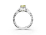 White gold Fancy Yellow Marquise  Solitaire Pavé Diamond Milgrain Engagement Ring with Four-Prong Setting_3