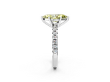 White gold Fancy Yellow Marquise  Solitaire Pave Diamond Engagement Ring with Four-Prong Setting_2