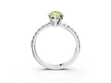 White gold Fancy Yellow Marquise  Solitaire Pave Diamond Engagement Ring with Four-Prong Setting_3