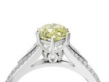 White gold Fancy Yellow Marquise  Solitaire Pave Split Shank Engagement Ring with Six-Prong Setting_4