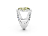 White gold Fancy Yellow Marquise  Solitaire Split Shank Pave Diamond Ring_31
