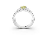 White gold Fancy Yellow Marquise  Solitaire Split Shank Pave Diamond Ring_33