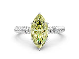 White gold Fancy Yellow Marquise  Solitaire Twisted Band Prong Set Engagement Ring_68