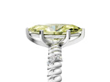 White gold Fancy Yellow Marquise  Solitaire Twisted Band Prong Set Engagement Ring_69
