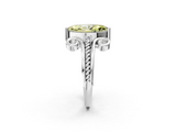White gold Fancy Yellow Marquise  Solitaire Twisted Band Scroll Prong Ring_28