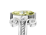 White gold Fancy Yellow Marquise  Solitaire Twisted Band Scroll Prong Ring_39