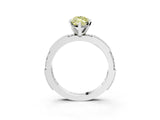 White gold Fancy Yellow Marquise  Solitaire with Pavé Band and Four-Prong Setting_32