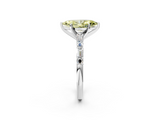 White gold Fancy Yellow Marquise  Solitaire with Side Baguettes and Channel Set Band_2