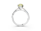 White gold Fancy Yellow Marquise  Solitaire with Side Baguettes and Channel Set Band_3