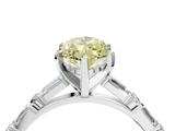White gold Fancy Yellow Marquise  Solitaire with Side Baguettes and Channel Set Band_4