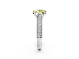 White gold Fancy Yellow Oval Cut Cut Pave Split Shank Engagement Ring with Four-Prong Setting_14