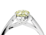 White gold Fancy Yellow Oval Cut Cut Pave Split Shank Engagement Ring with Four-Prong Setting_16