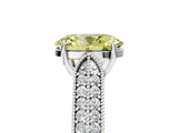 White gold Fancy Yellow Oval Cut Cut Pave Split Shank Engagement Ring with Four-Prong Setting_17