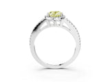 White gold Fancy Yellow Oval Cut Diamond Halo Split Shank Engagement Ring_95