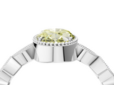White gold Fancy Yellow Oval  Cut Diamond Milgrain Marquise Band with Prong Setting_7