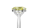 White gold Fancy Yellow Oval Cut Solitaire Diamond Ring with Six-Prong Setting and Classic Band_18