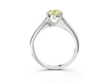 White gold Fancy Yellow Oval Cut Solitaire Diamond Ring with Six-Prong Setting and Classic Band_40