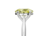 White gold Fancy Yellow Oval Cut Solitaire Diamond Ring with Six-Prong Setting and Classic Band_42