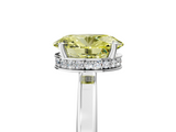 White gold Fancy Yellow Oval  Cut Solitaire Engagement Ring with Four-Prong Setting on a Classic Band_25