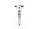 White gold Fancy Yellow Oval  Halo Diamond Engagement Ring with Split Shank and Four-Prong Setting_57