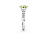 White gold Fancy Yellow Oval  Solitaire Channel-Set Diamond Engagement Ring with Four-Prong Setting_34