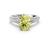 White gold Fancy Yellow Oval  Solitaire Pave Split Shank Engagement Ring with Six-Prong Setting_37