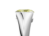 White gold Fancy Yellow Oval  Solitaire Tension Set Diamond Ring_25