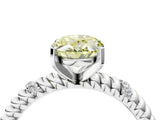 White gold Fancy Yellow Oval  Solitaire Twisted Band Prong Set Engagement Ring_65