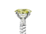 White gold Fancy Yellow Oval  Solitaire Twisted Band Prong Set Engagement Ring_66
