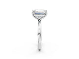 White gold Fancy Yellow Oval  and Emerald Cut Toi Moi Ring with Prong Setting_66