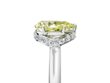 White gold Fancy Yellow Pear  Brilliant Solitaire Engagement Ring with Six-Prong Setting and Classic Band_25