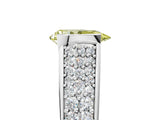 White gold Fancy Yellow Pear Cut Cut Diamond Channel Set Pave Band with Tension Prong Setting_5
