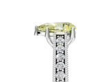 White gold Fancy Yellow Pear Cut Cut Pave Band Milgrain Solitaire Ring_23