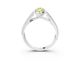 White gold Fancy Yellow Pear Cut Cut Pave Split Shank Engagement Ring with Four-Prong Setting_15