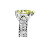 White gold Fancy Yellow Pear Cut Cut Pave Split Shank Engagement Ring with Four-Prong Setting_17
