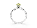 White gold Fancy Yellow Pear Cut Solitaire Twisted Pave Band with Four-Prong Setting_18