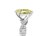 White gold Fancy Yellow Pear Cut Solitaire Twisted Pave Band with Four-Prong Setting_20